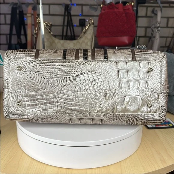 Brahmin Crocodile-Embossed Handbag - Picture 9 of 14